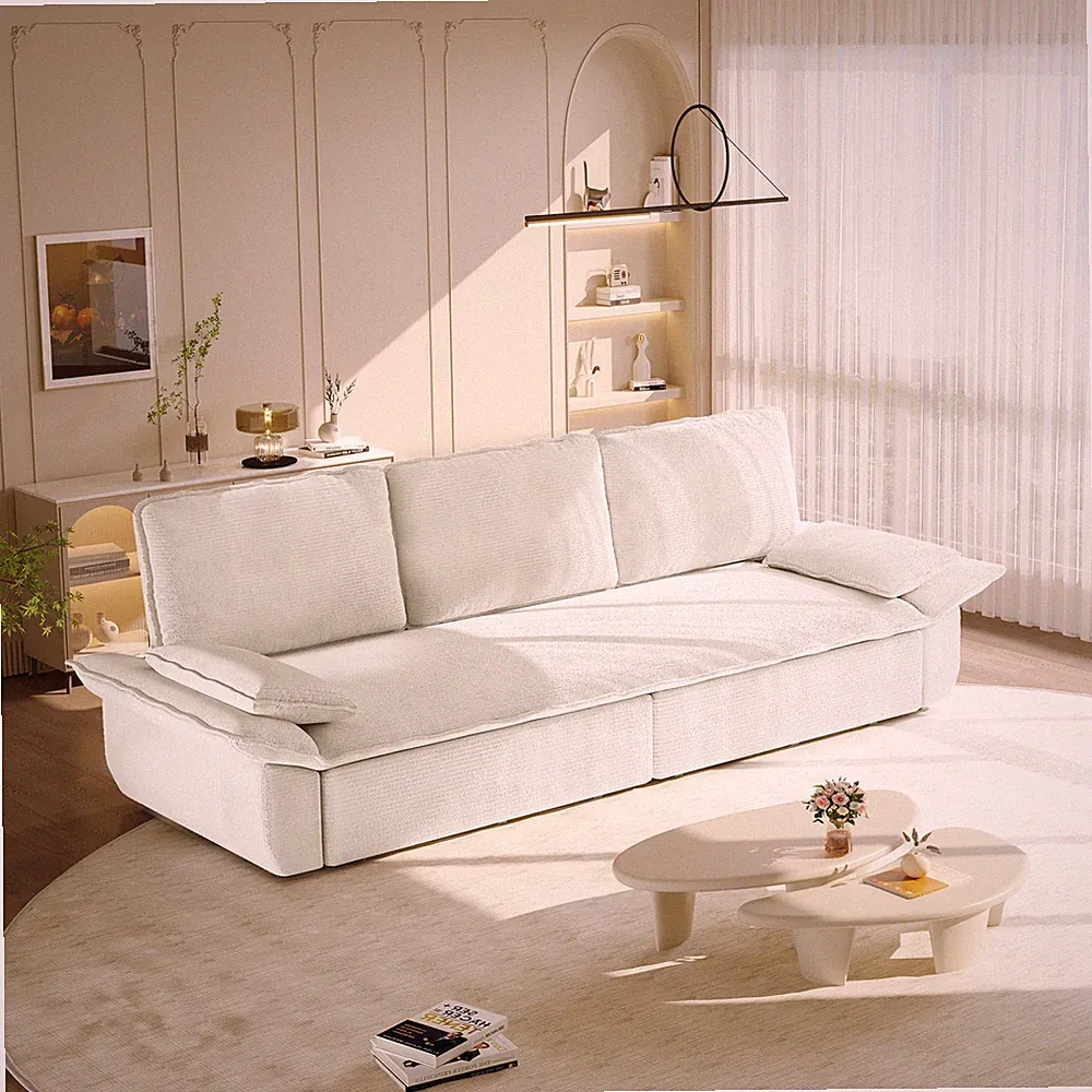 94.5" king size Pull Out Sofa Bed,3-in-1 Convertible Sleeper Sofa,Multi-Funct