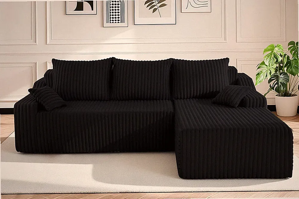 94'' Cloud Sectional Couch, Boneless Sofa with Deep Seat, Modular Comfy L-Shape