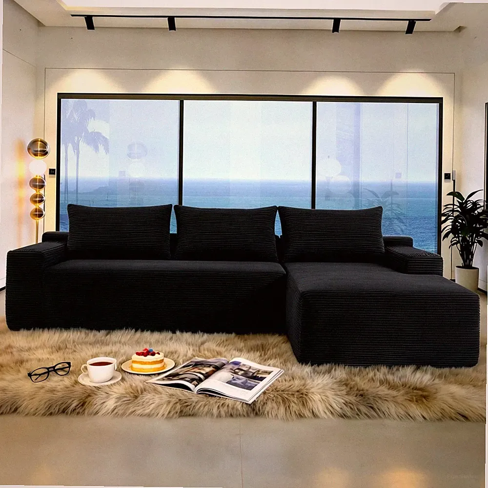 96.9" Cloud Sectional Couch with L-Shape Chaise,Modern Modular Sofa