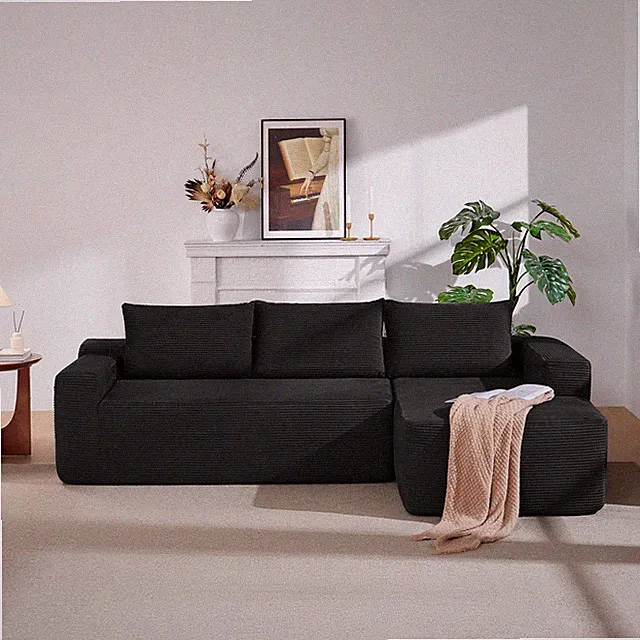 96 Inch Cloud Sectional Couch,Modern Modular Sectional Sofa with Deep Seat,Cordu
