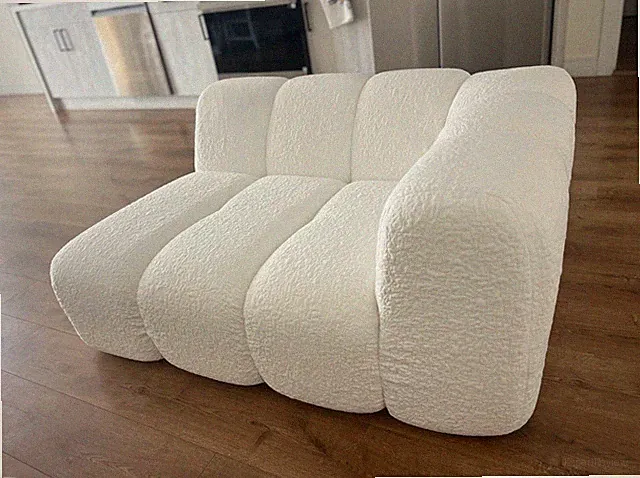 96" Modular Sectional Sofa,Modern Boneless Cloud Couch with Deep Seat，Upholstere
