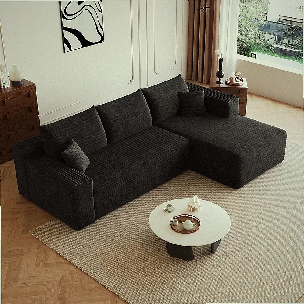 96" Sectional Couches for Living Room Modern Modular Sofa with L-Shape Couchs Up
