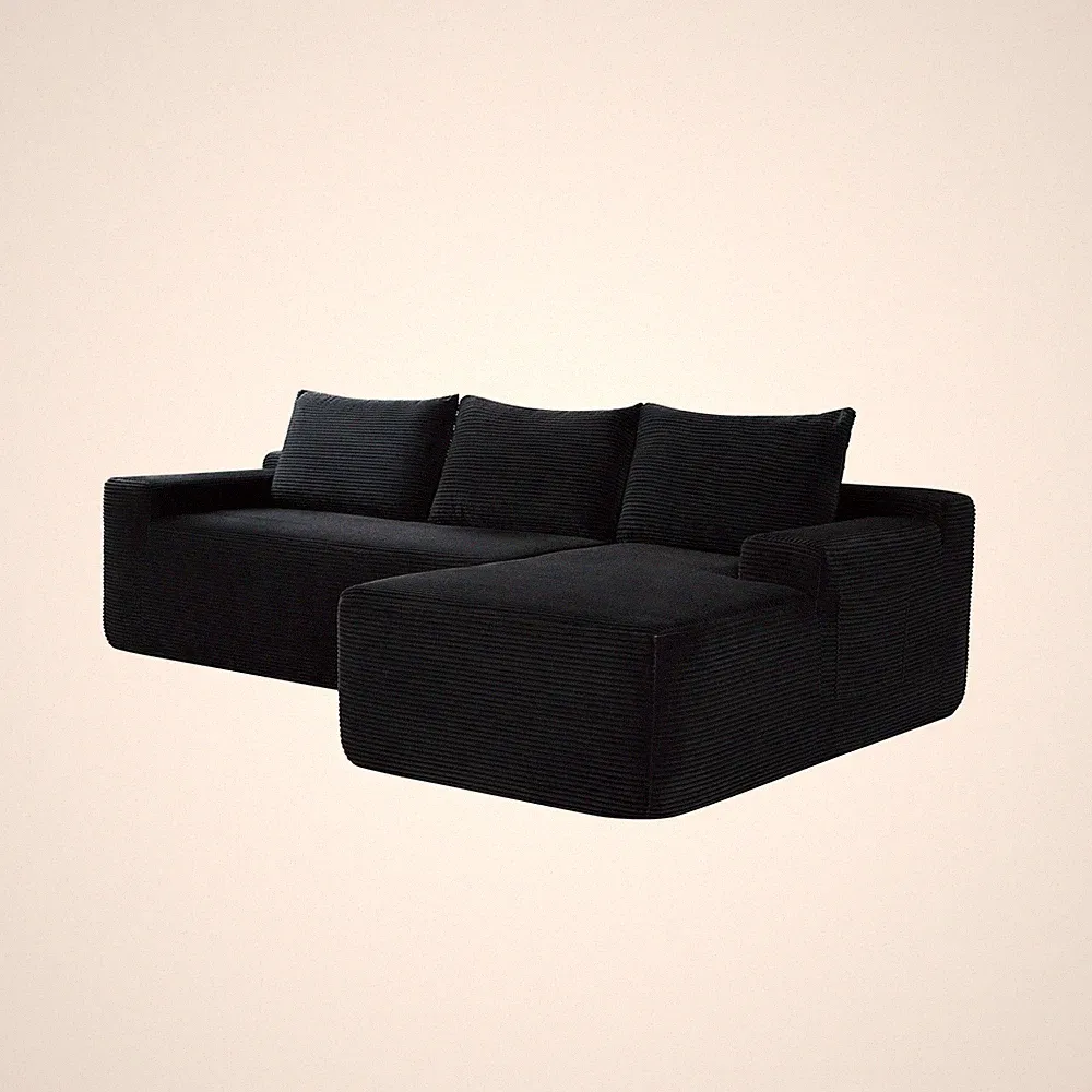 97 inch L-Shaped Facing Cloud Sectional Couch Modular Corner W/Chaise Lounge