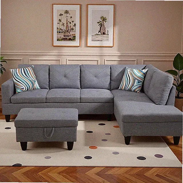 97" L Shaped Couches for Living Room, Sectional Couch Living Room Furniture with
