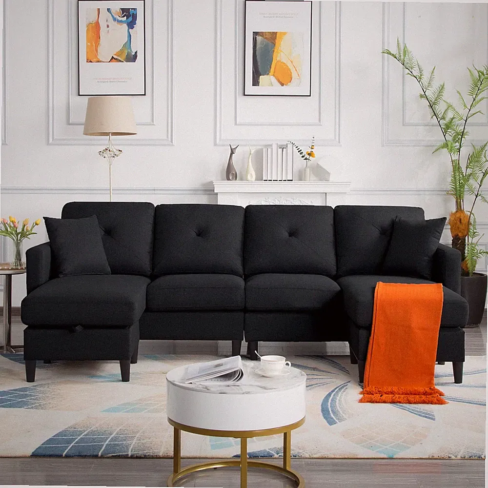 99.2' U-Shaped Modular Sectional Sofa