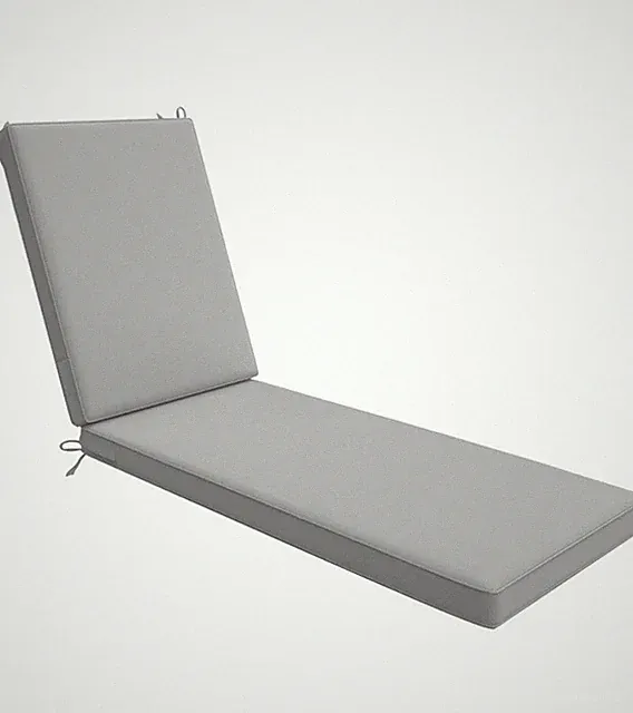AAAAAcessories Outdoor Chaise Lounge Cushions, Waterproof, 1pack Gray