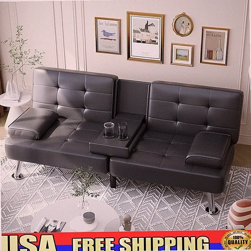 Adjustable Convertible Futon Sofa Bed 3 Positions Small Spaces Living Room New