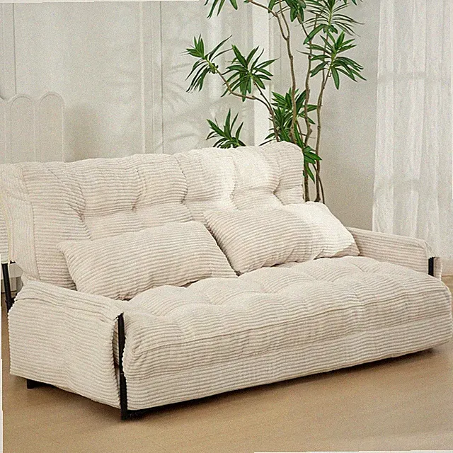 Adjustable Floor Sofa Couch with 2 Pillows, Multi-Functional
