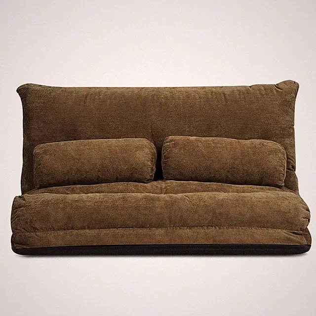 Adjustable Floor Sofa Couch with 2 Pillows, Multi-Functional 6-Position Folda...