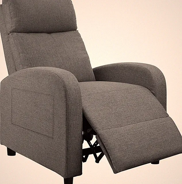 Adjustable Home Theater Single Recliner Sofa Furniture ,Aurora Grey