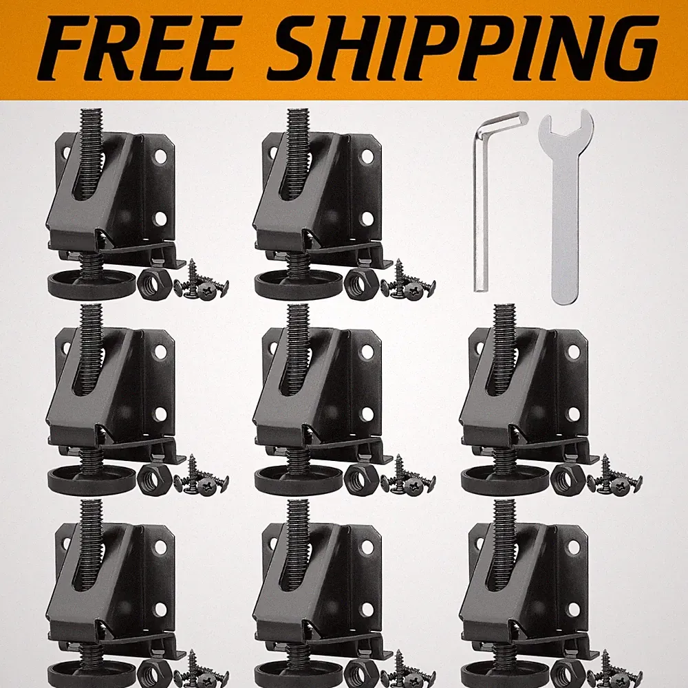 Adjustable Leg Levelers for Cabinets and Workbench - 8 Pcs