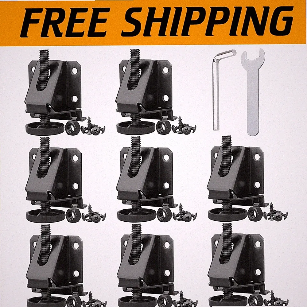Adjustable Leg Levelers for Cabinets and Workbench - 8 Pcs``