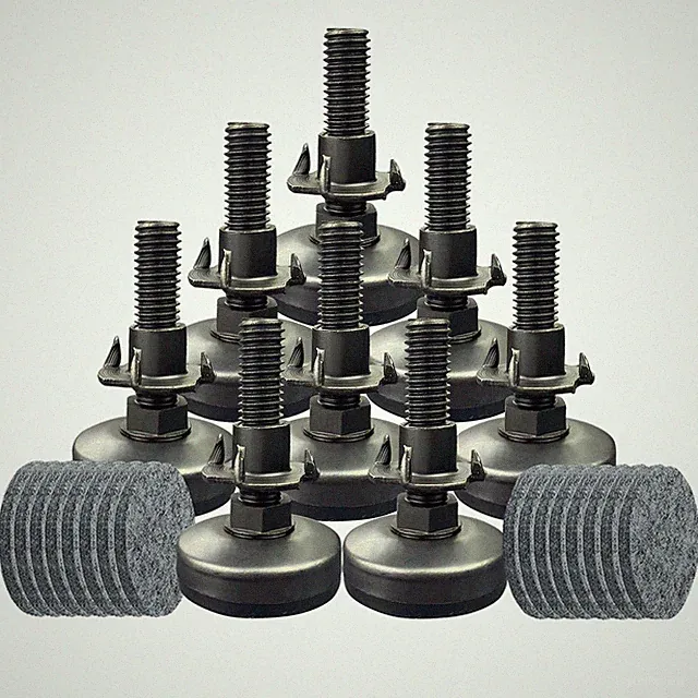 Adjustable Leveling Feet for Furniture Support Up to 1320LBS - 8 Pack