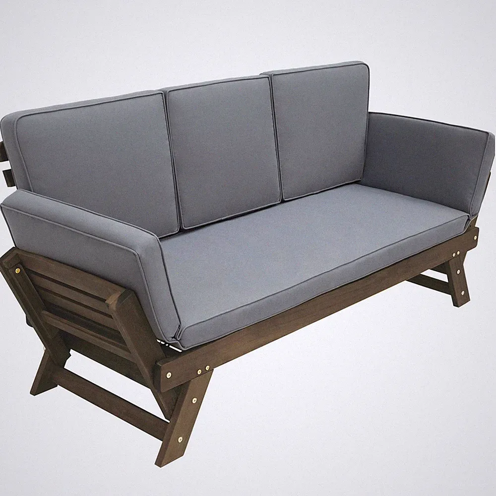 Acacia Wood Chaise