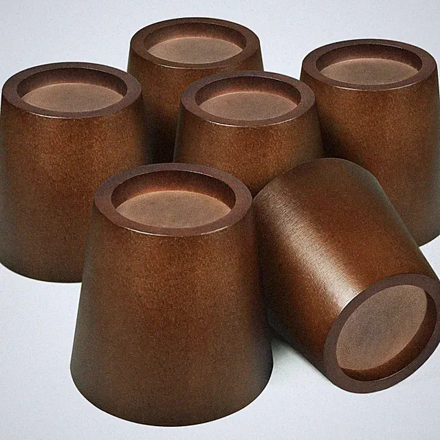 Adjustable Wooden Bed Risers Round Wood Bed Lifts Couch Risers Furniture Lifts