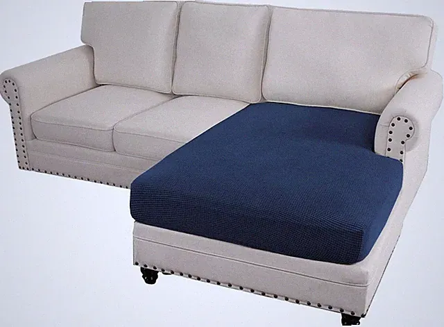 ADPON Sectional Couch Covers Sofa Chaise/Seat Cushion Slipcover L Shape Separ...