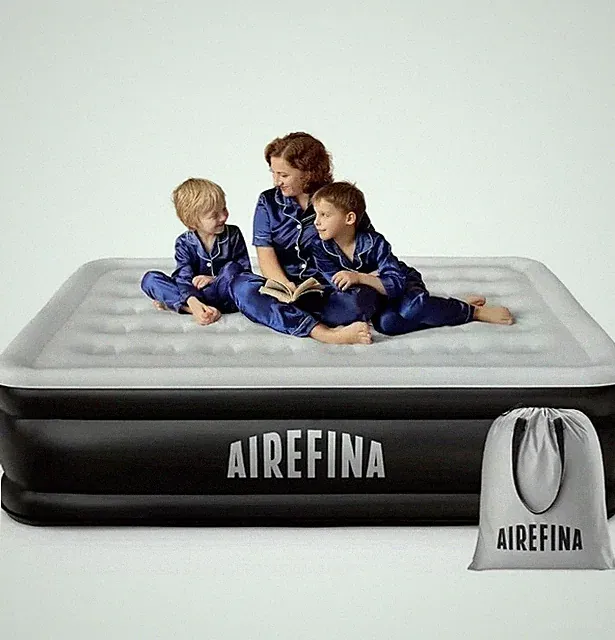 Air Mattress Queen with Built in Pump for Guest, Upgraded 18" Blow Up Inflatable