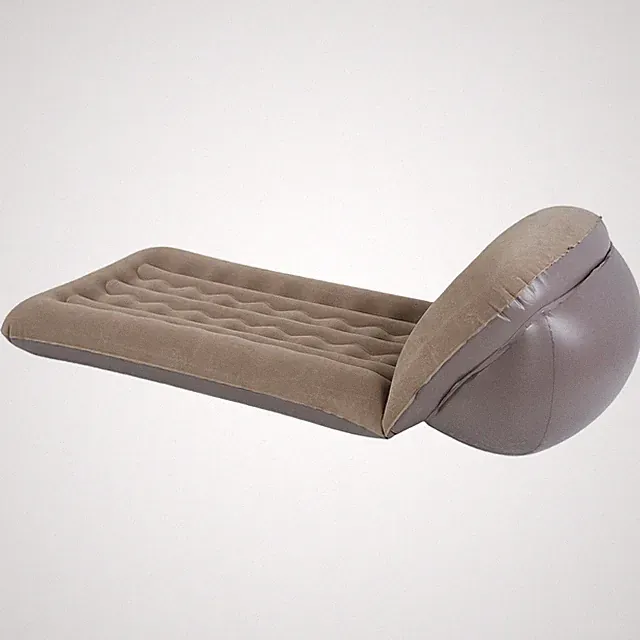 Air Mattress Sofa Bed For Outdoor Indoor Portable Inflatable Couch with Stool US