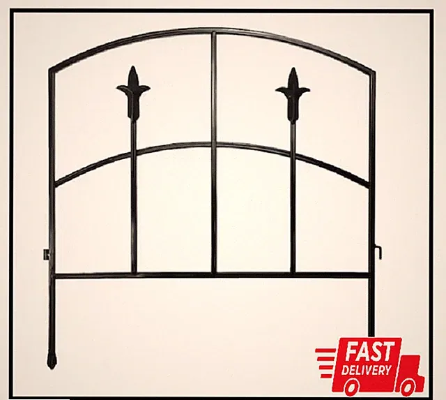 Alexander 18 in. H x 18.75 W Metal Garden Fence