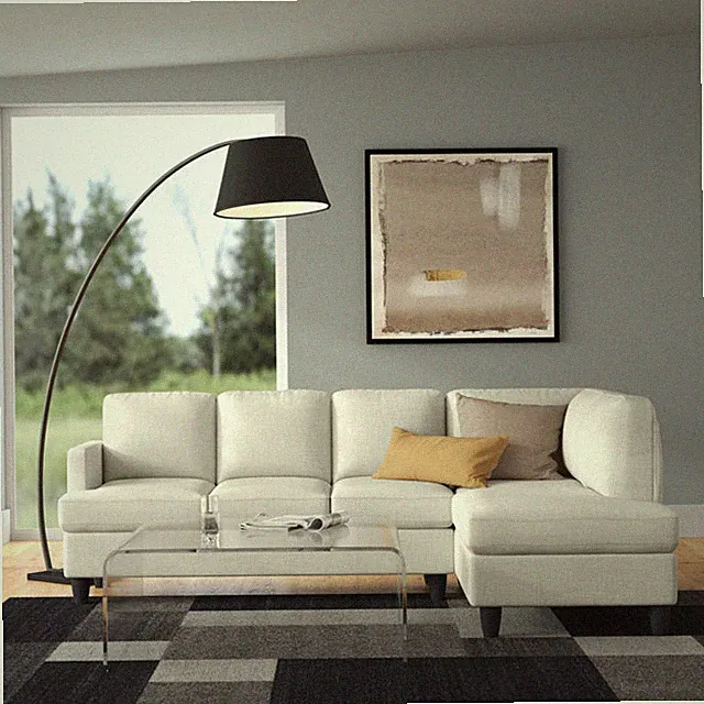 Alfrid 2 - Piece Upholstered Chaise Sectional