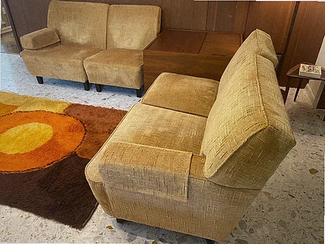 Amazing early George Nelson for Herman Miller sectional sofa set &record cabinet