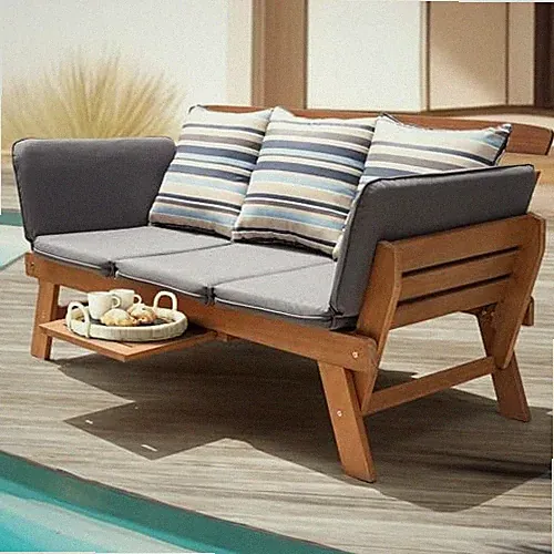 Amelie Outdoor Daybed: 750lbs Max Weight Support, Sleeper Chair with Sofa