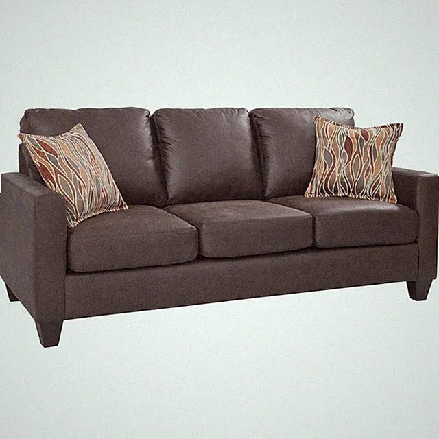 American Furniture Classics 8-010-A7V2 Square Arm Sofa in Pinto Brown