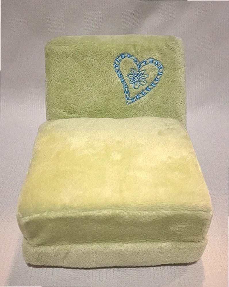 American Girl Doll Fold Out Green Sofa Bed Lounge Chair Sit & Sleep Chaise