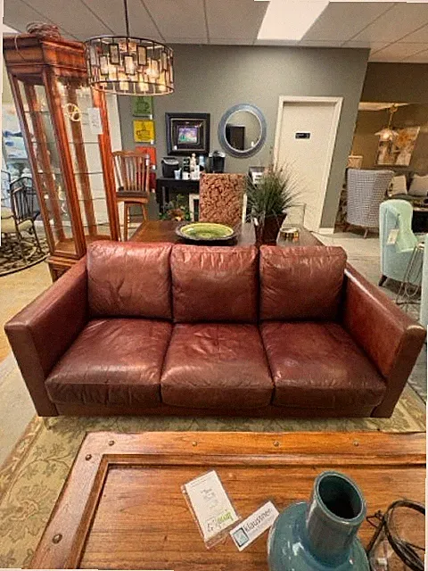 American Leather Brown Modern Sofa