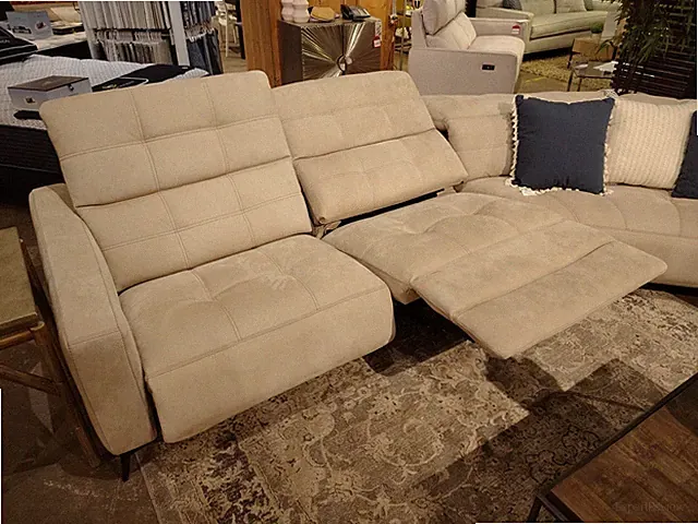 American Leather Verona Sectional $55K Retail Must Sell, Leather 3 Recliners