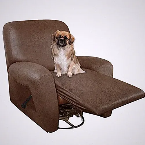 ANARACHON Recliner Chair Covers Leather Like, 4 Pieces Lazy Assorted Colors
