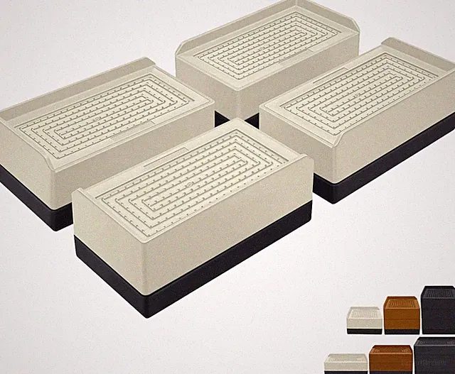 ANNKUT 1.5 Inch Furniture Risers, Rectangle Adjustable Risers Blocks for Bed Sof