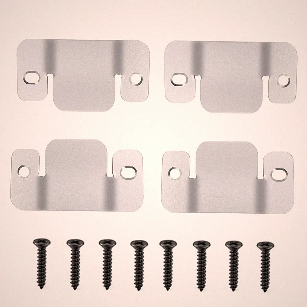 ANTFEES Sectional Couch Connectors, Metal sofa connector-4, Silver