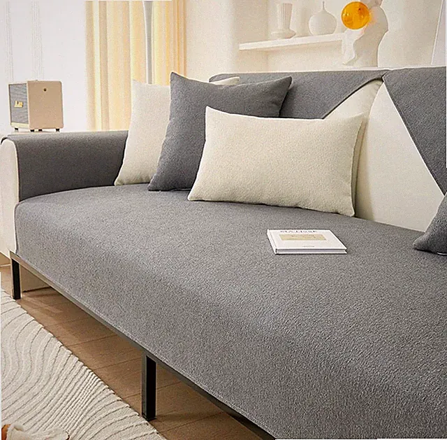 Anti-Scratch Couch Cover, Waterproof, Non Slip 27.5''x27.5'' Size, Grey