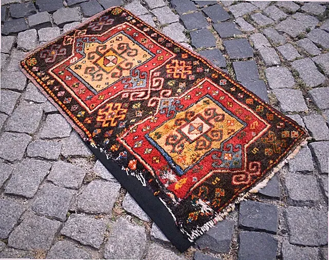 Antique Sivas Rug 21'' x 36'' Collector Item Anatolian Fragment Sivas Yastik Rug