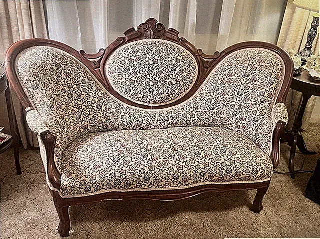 Antique Victorian Era Couch Sofa Living Room Furniture Authentic