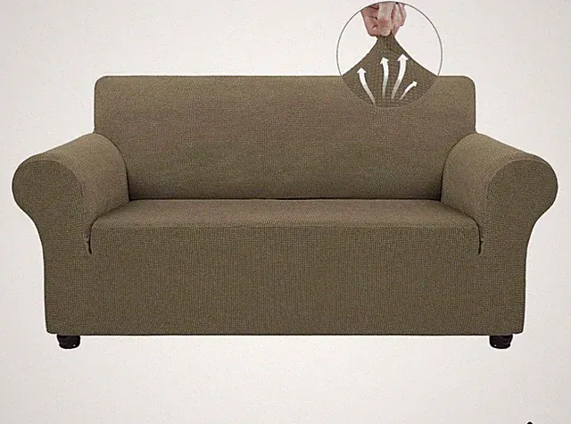 Antomy Sofa Cover for Two Cushion Couch Sofa Cover Medium Khaki