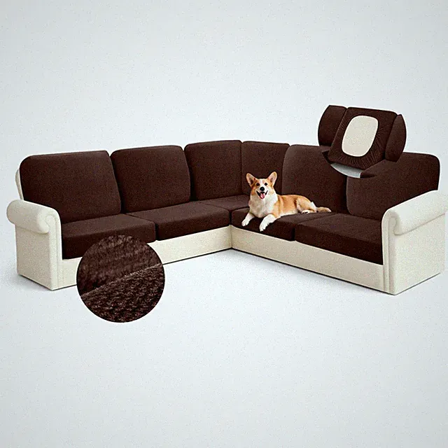 Arfntevss Sectional Couch Covers L Shape Couch Cushion Covers Slipcovers Fitted