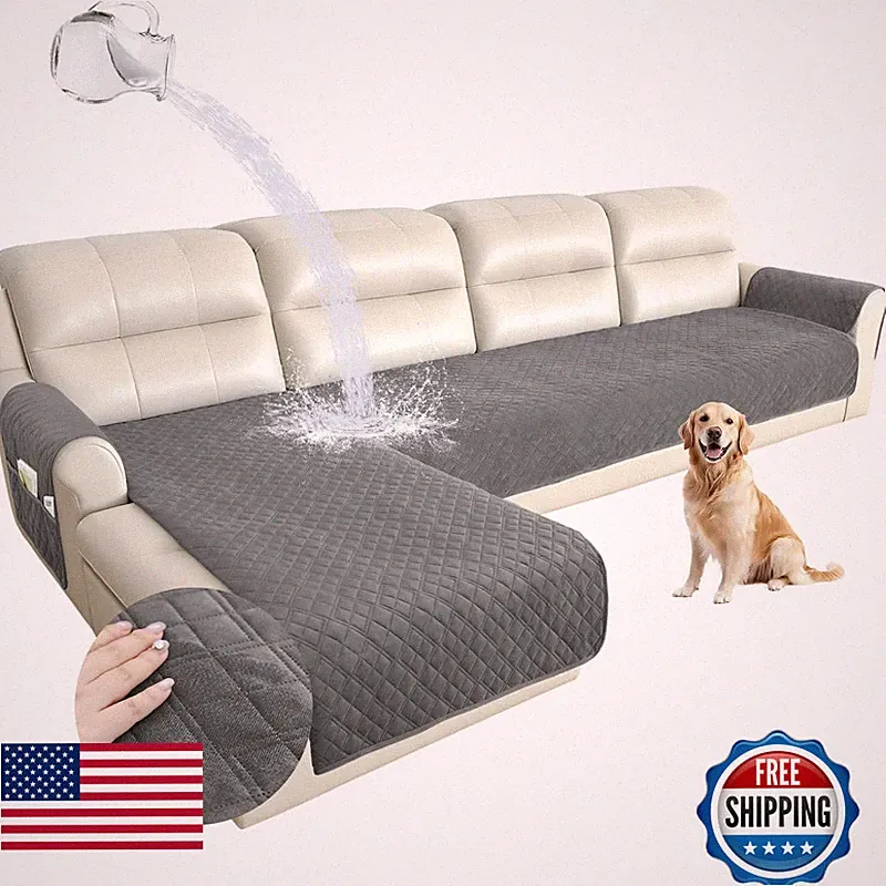 Arfntevss Waterproof L Shape Sectional Couch Covers For Sectional Washable