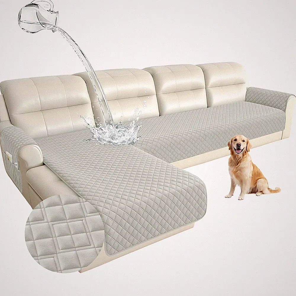 Arfntevss Waterproof L Shape Sectional Couch Covers for Sectional Washable Ve...