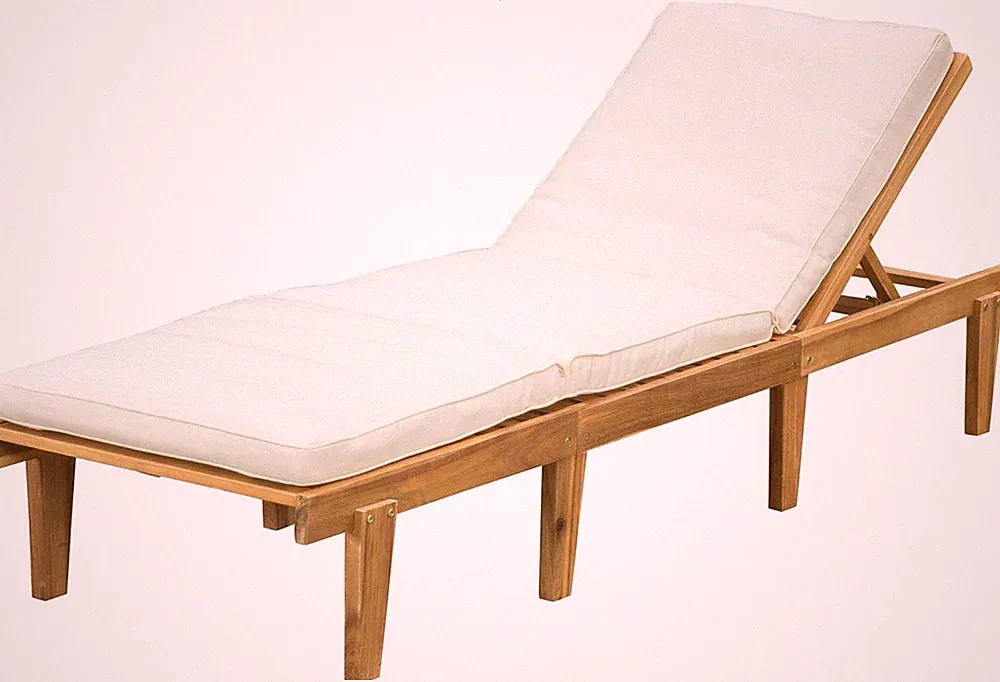 Acacia Wood Chaise