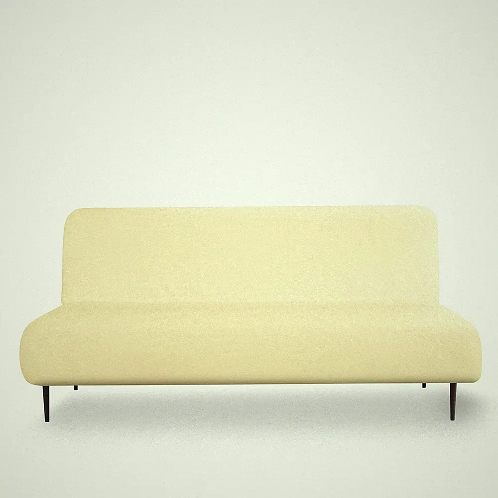Armless Futon Cover - Easy to Install Stretch Sofa Bed Slipcover, Soft Elasti...