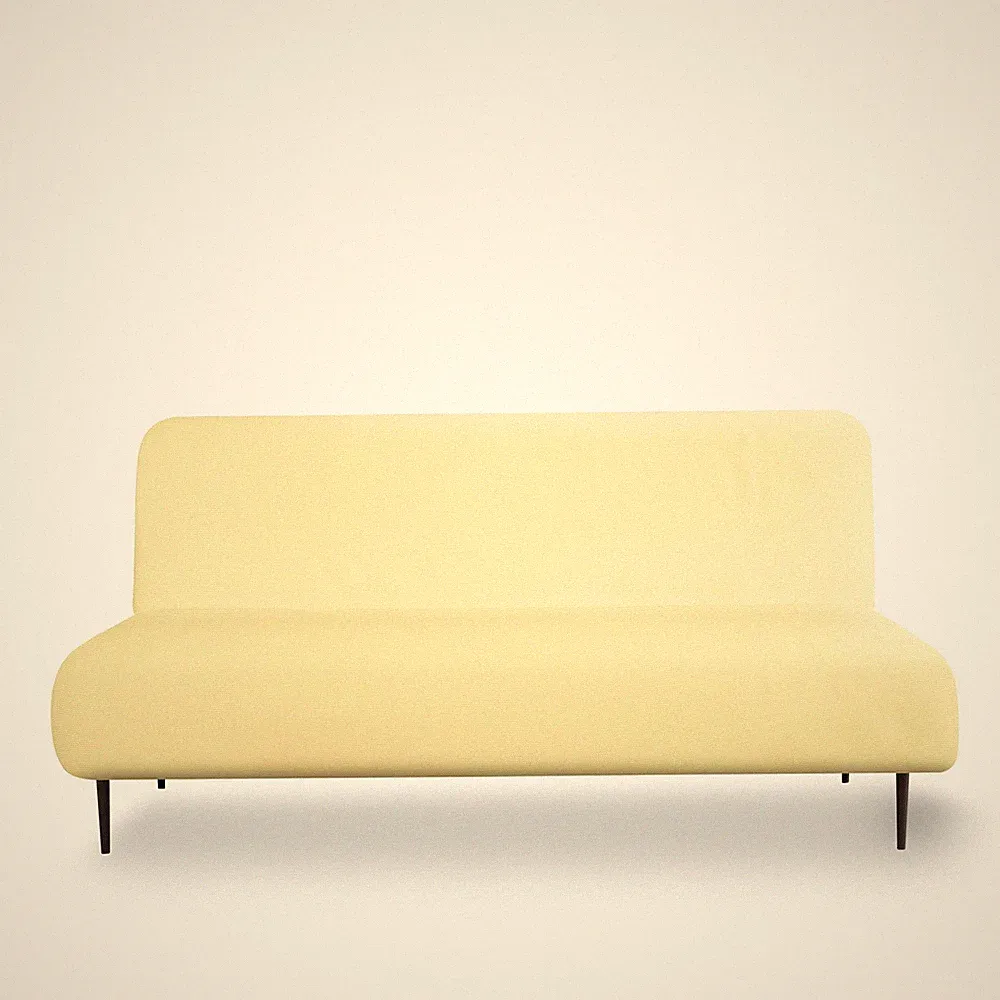 Armless Futon Cover - Easy to Install Stretch Sofa Bed Slipcover, Soft Elasti...