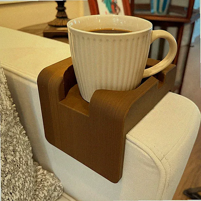 Armrest Cup Holder Tray 8" Sofa Drink Phone Remote Holder Sectional Fit