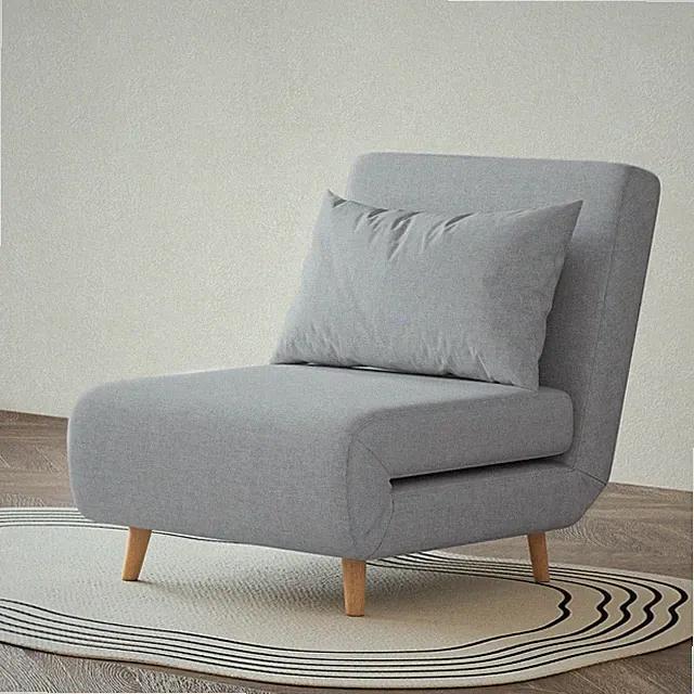 Artdeco Home Tustin Convertible Sleeper Chair 3 in 1 Chair Bed - Moon Light