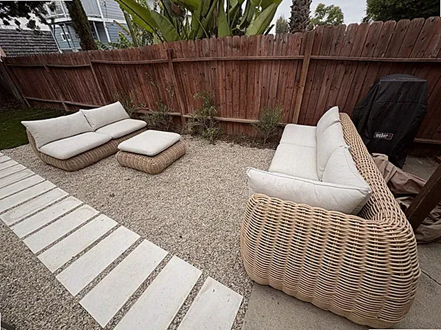 Article Outdoor Coastal Two Piece Sectional With Ottoman