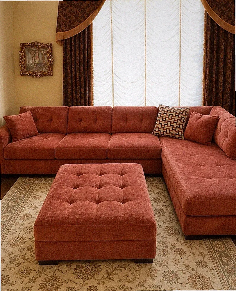 Ashley Furniture Laylabrook oversized modular sectional with matching ottoman.