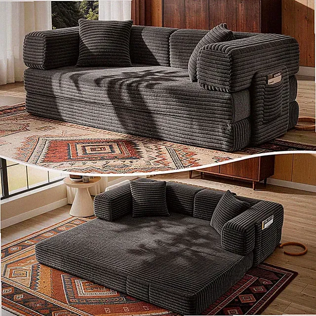 AUGOP Futon Sofa Bed Boneless Couch for Living Room,Pull Out Couch with Sleeper