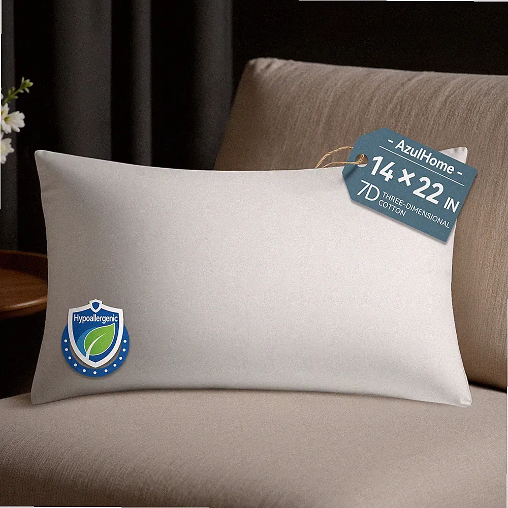 AzulHome Throw Pillow Inserts, Lightweight Soft Fillers for Sofa, Bed 14*22 New