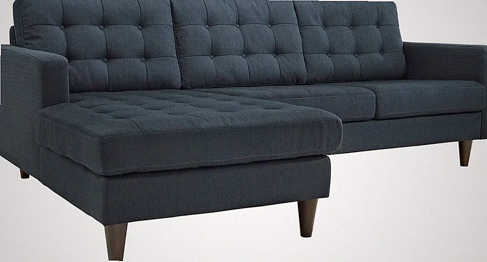 Azure Mid-Century Modern Left-Arm Sectional Sofa - Stylish Empress Design